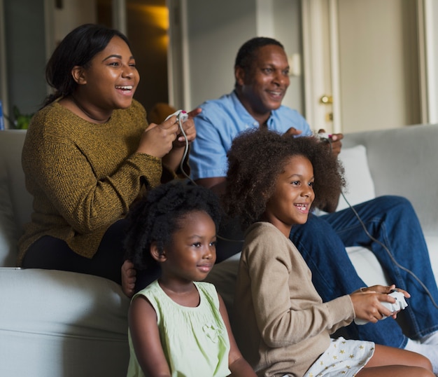 African Descent Family House Home Resting Living