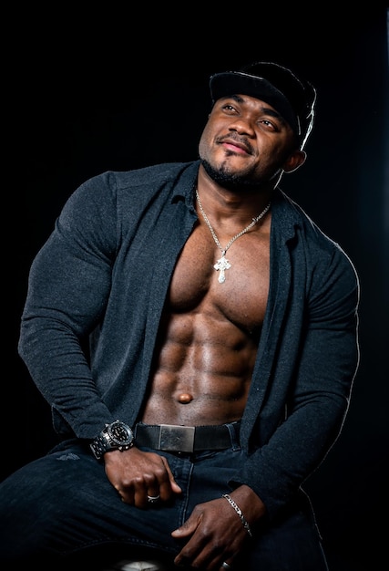 African Descent Man Posing