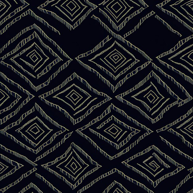 African Design Batik Pattern