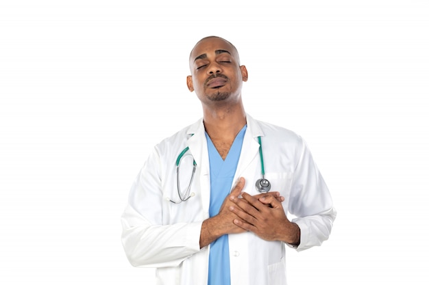 African doctor isolated