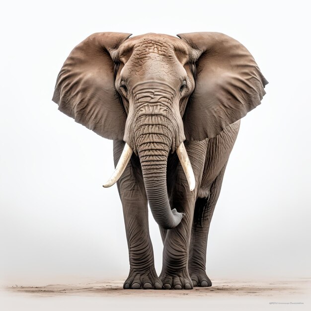 African elephant walking in the savanna