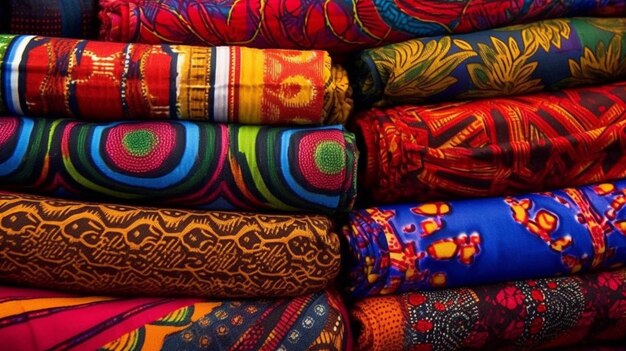 African fabrics and textiles are colorful and unique