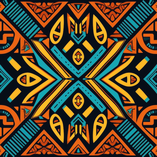 African Fusion Exploring the Beauty of Geometric Patterns from the Motherland