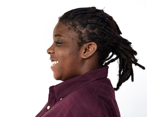 Photo african girl smiling portrait concept