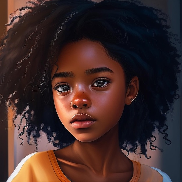 Premium AI Image | african girl