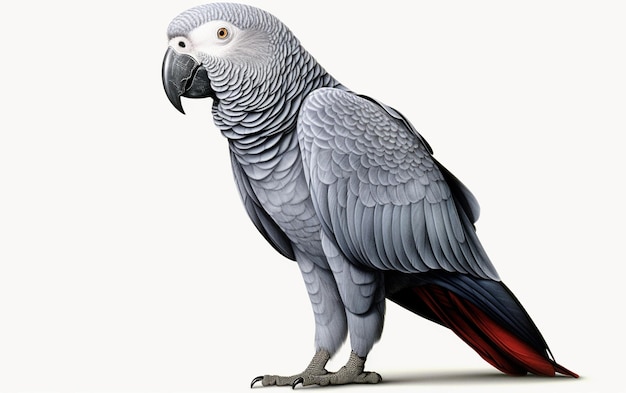 Photo african grey parrot