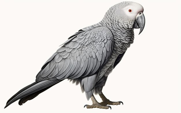 Photo african grey parrot