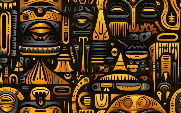 African ivory pattern extreme details indigenous