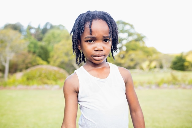 African kid posing during a sunny day