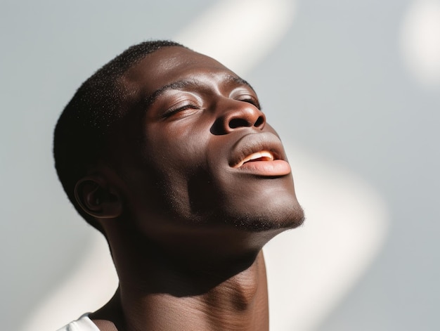 african man emotional dynamic pose