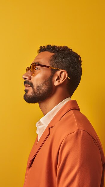 African man wearing glasses