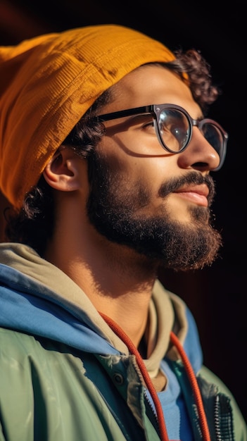 African man wearing glasses