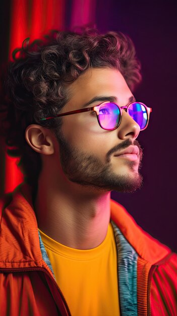 African man wearing glasses