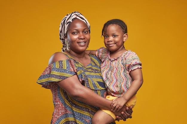 African mother with her little daughter