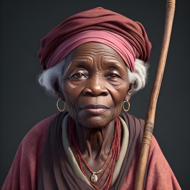 African Old Woman