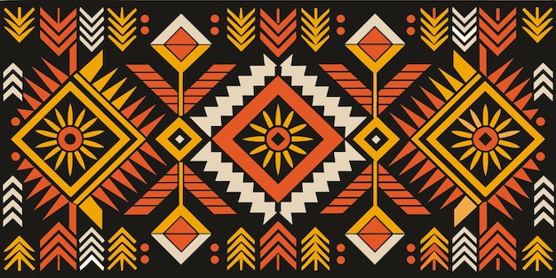 African pattern collage traditional cultural heritage ethnic textile design African background