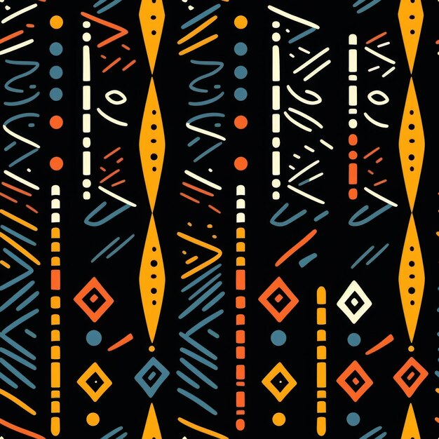 African Pattern Seamless Tile Design