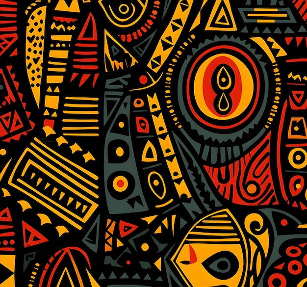 african pattern vector