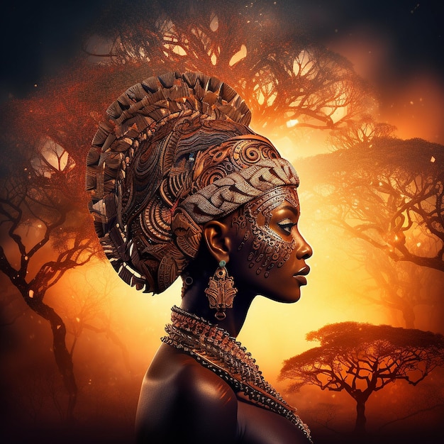 African spirit wallpaper