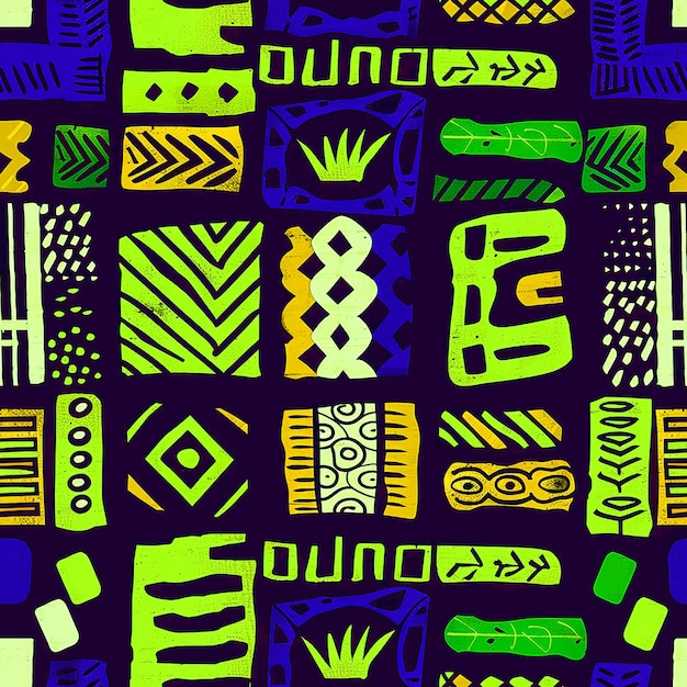 Photo african traditional pattern design for background social media packaging industry and digital media
