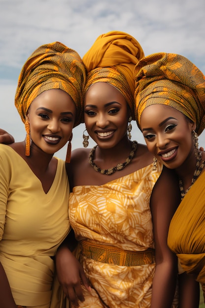 African Wedding Gold Summer Palette