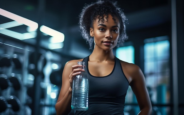 Photo african women at gym