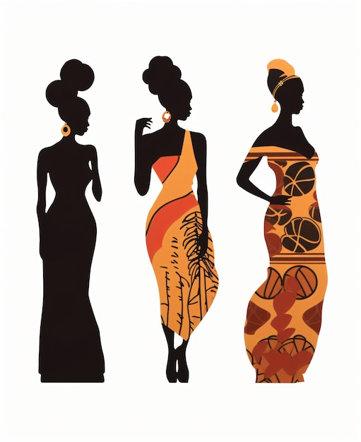 african women sculpture decorative cutouts