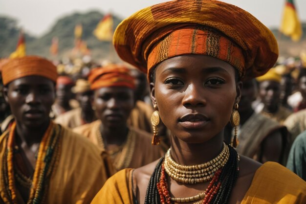 African Womens Faces Portrait