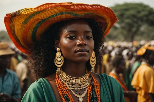 African Womens Faces Portrait