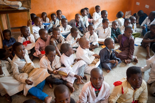 Afrikaans klaslokaal met kinderen 10/12/2018 Zanzibar