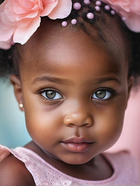 Afrikaanse baby portret meisje jongen mooie baby portret baby