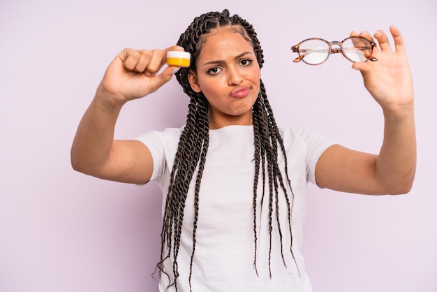 afro black woman with braids