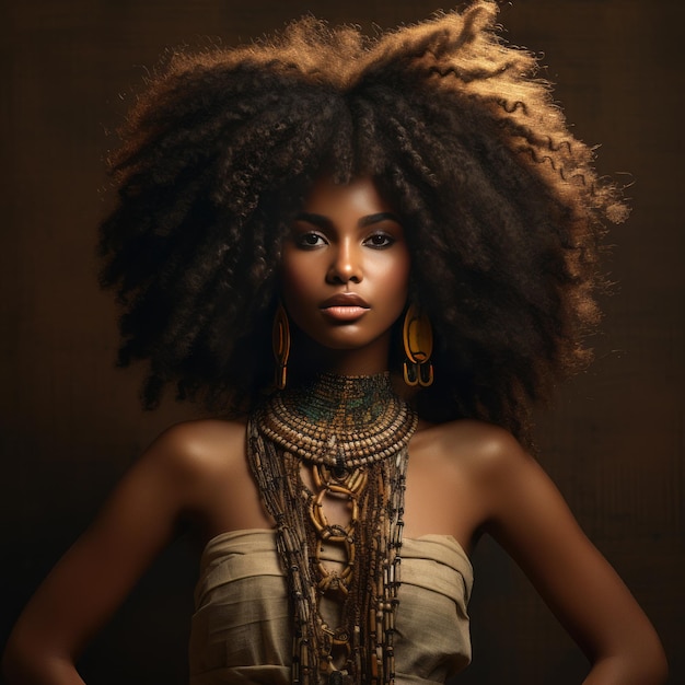 Photo afrodescendant woman