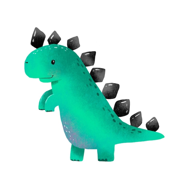 Afrovenator groene dinosaurus Reptiel roofdier monster Cartoon dino voor decor baby kamer sticker Baby print