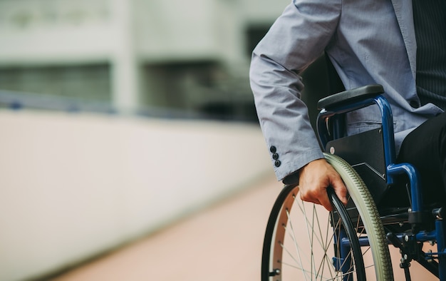 After rehabilitation disable people can use wheelchair and return to work again.