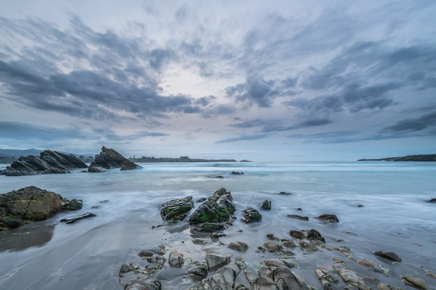 afternoon and evening on the Galician coasts of Lugo