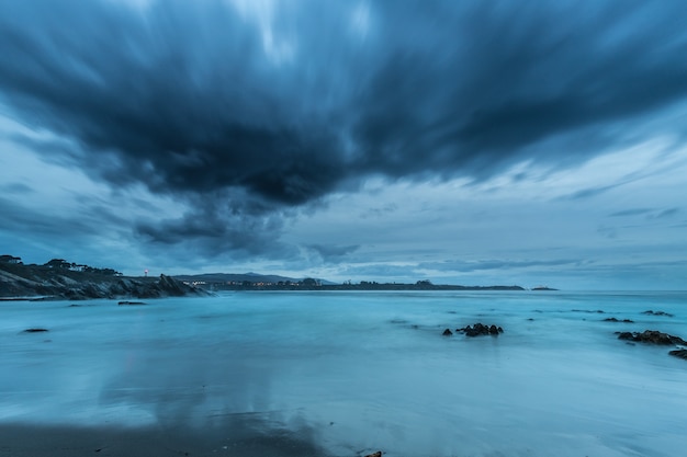 afternoon and evening on the Galician coasts of Lugo