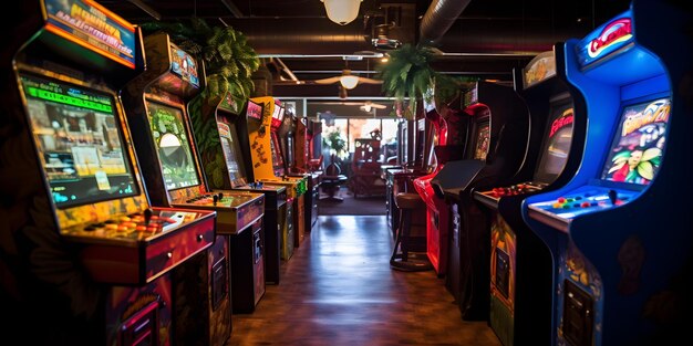 Premium Photo  Afternoon Fun at the Arcade Concept Family Time Video Games Prize Winning Snack 
