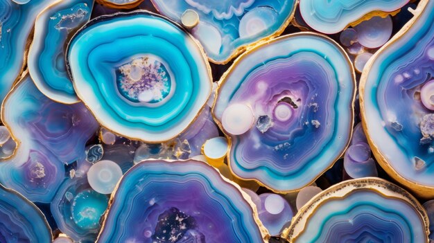 Agate texture Colorful And Mesmerizing Blend of Earthy Beauty Elegant crystals and stones