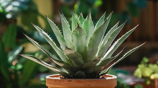 Agave in pot