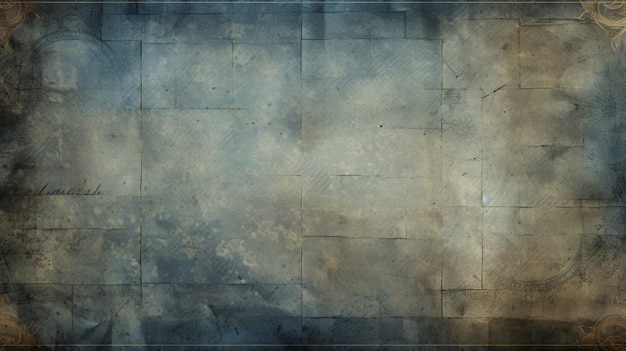 Aged Blueprint Paper Background