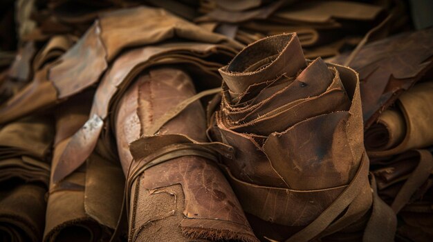 Photo aged leather craftsmanship