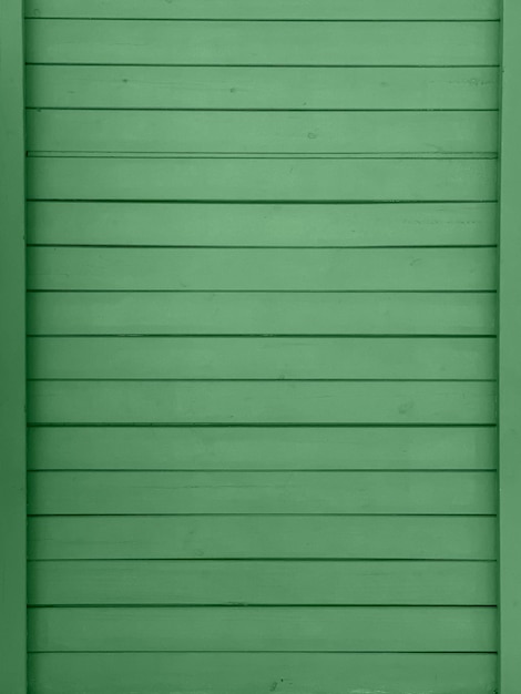 Photo aged natural green color wooden slats background