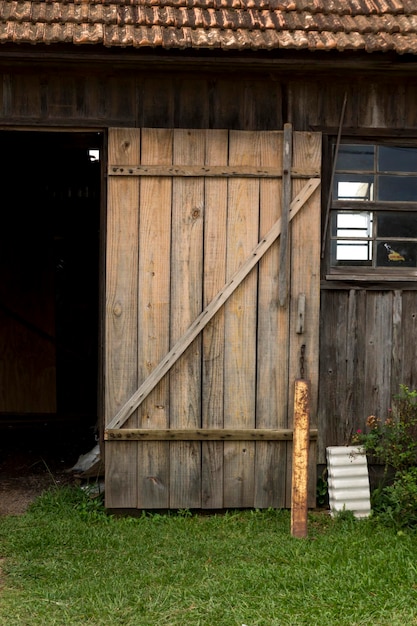 Aged rustic little barn door in natual color, no paint.