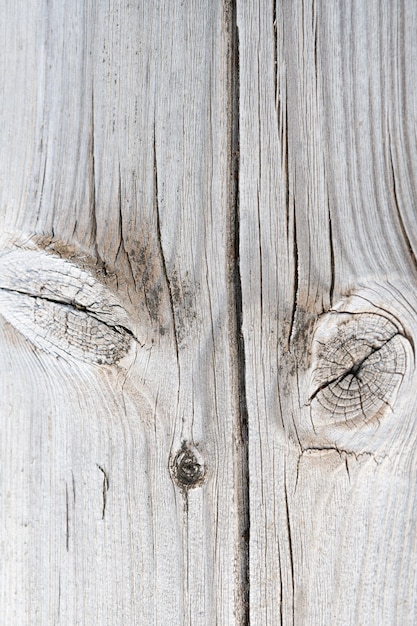 Photo aged white wood with cracks background texture