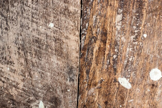 Aged wooden plank with scratches and spots for texture  background