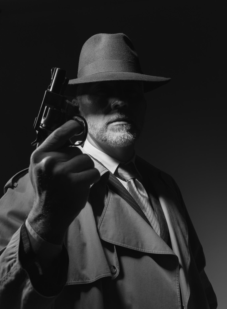 Foto agent met een revolver