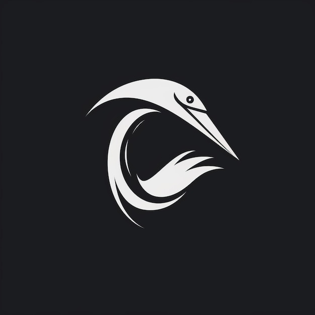 Foto aggressive pelican moderno vector logo design