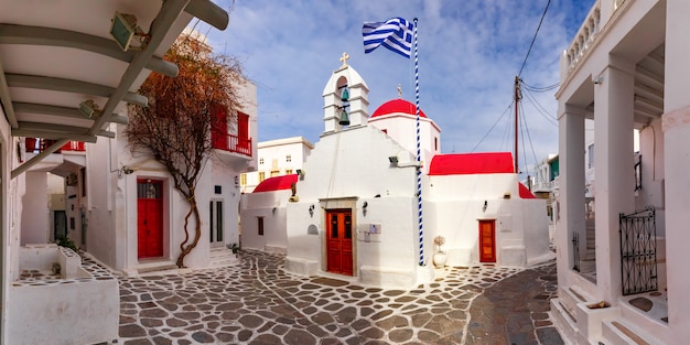 Церковь Агиа Кириаки на острове Миконос, Греция