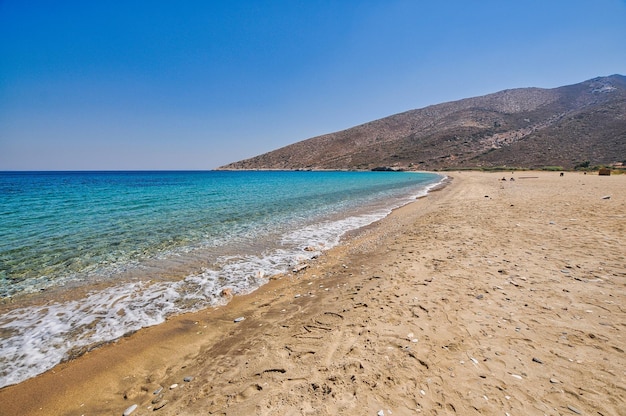 イオス島ギリシャのアギアテオドティビーチ